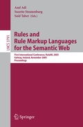 Abbildung von: Rules and Rule Markup Languages for the Semantic Web - Springer