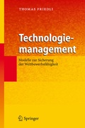 Cover: Technologiemanagement - Springer