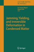 Cover: Jamming, Yielding, and Irreversible Deformation in Condensed Matter - Springer