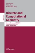 Cover: Discrete and Computational Geometry - Springer