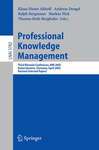 Enlarge image Cover: Professional Knowledge Management - Springer
