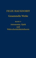 Cover: Felix Hausdorff - Gesammelte Werke Band 5 - Springer