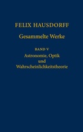 Cover: Felix Hausdorff - Gesammelte Werke Band 5 - Springer