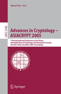 Enlarge image Cover: Advances in Cryptology - ASIACRYPT 2005 - Springer