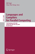 Cover: Languages and Compilers for Parallel Computing - Springer