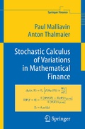 Cover: Stochastic Calculus of Variations in Mathematical Finance - Springer