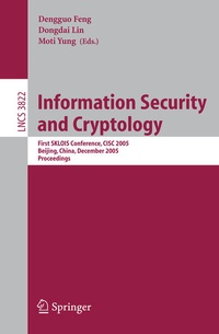 Enlarge image Cover: Information Security and Cryptology - Springer