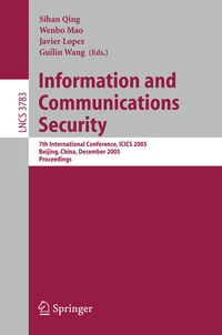 Enlarge image Cover: Information and Communications Security - Springer