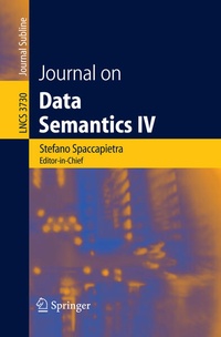 Enlarge image Cover: Journal on Data Semantics IV - Springer