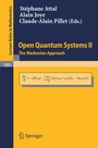 Cover: Open Quantum Systems II - Springer