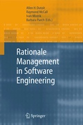 Cover: Rationale Management in Software Engineering - Springer