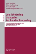 Cover: Job Scheduling Strategies for Parallel Processing - Springer
