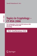 Cover: Topics in Cryptology -- CT-RSA 2006 - Springer