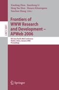 Cover: Frontiers of WWW Research and Development -- APWeb 2006 - Springer