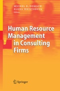 Cover: Human Resource Management in Consulting Firms - Springer