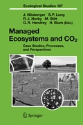 Cover: Managed Ecosystems and CO2 - Springer