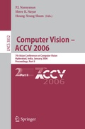 Cover: Computer Vision - ACCV 2006 - Springer
