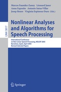 Cover: Nonlinear Analyses and Algorithms for Speech Processing - Springer