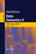Cover: Journal on Data Semantics V - Springer