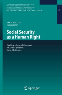 Abbildung von: Social Security as a Human Right - Springer