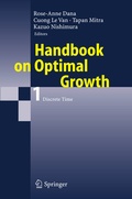 Cover: Handbook on Optimal Growth 1 - Springer