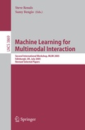 Cover: Machine Learning for Multimodal Interaction - Springer