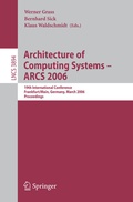 Cover: Architecture of Computing Systems - ARCS 2006 - Springer