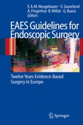 Cover: EAES Guidelines for Endoscopic Surgery - Springer