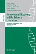 Cover: Knowledge Discovery in Life Science Literature - Springer