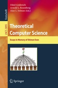 Cover: Theoretical Computer Science - Springer