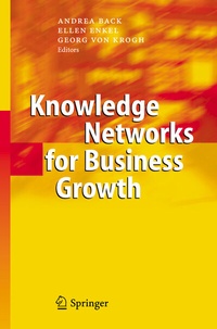 Enlarge image Cover: Knowledge Networks for Business Growth - Springer