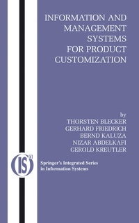 Enlarge image Cover: Information and Management Systems for Product Customization - Springer