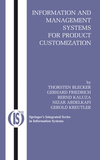 Enlarge image Cover: Information and Management Systems for Product Customization - Springer