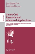 Cover: Smart Card Research and Advanced Applications - Springer