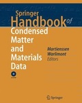 Cover: Springer Handbook of Condensed Matter and Materials Data - Springer