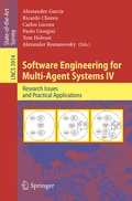 Cover: Software Engineering for Multi-Agent Systems IV - Springer