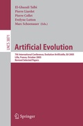 Cover: Artificial Evolution - Springer