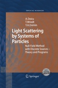 Cover: Light Scattering by Systems of Particles - Springer