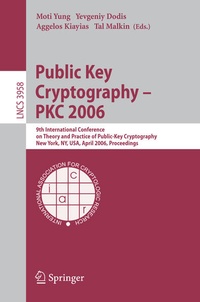 Enlarge image Cover: Public Key Cryptography - PKC 2006 - Springer