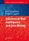 Cover: Advances in Web Intelligence and Data Mining - Springer