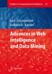 Enlarge image Cover: Advances in Web Intelligence and Data Mining - Springer