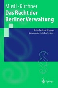 Enlarge image Cover: Das Recht der Berliner Verwaltung - Springer