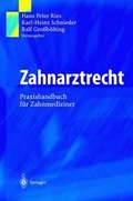 Cover: Zahnarztrecht - Springer