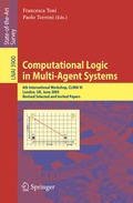 Cover: Computational Logic in Multi-Agent Systems - Springer