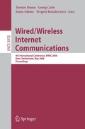 Cover: Wired/Wireless Internet Communications - Springer