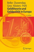 Cover: Geldtheorie Und Geldpolitik in Europa - Springer