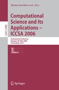 Cover: Computational Science and Its Applications - ICCSA 2006 - Springer