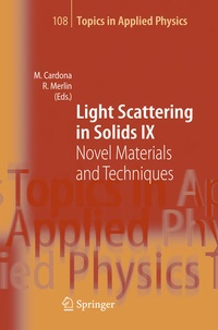 Enlarge image Cover: Light Scattering in Solids IX - Springer