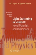 Cover: Light Scattering in Solids IX - Springer