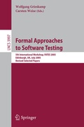 Cover: Formal Approaches to Software Testing - Springer
